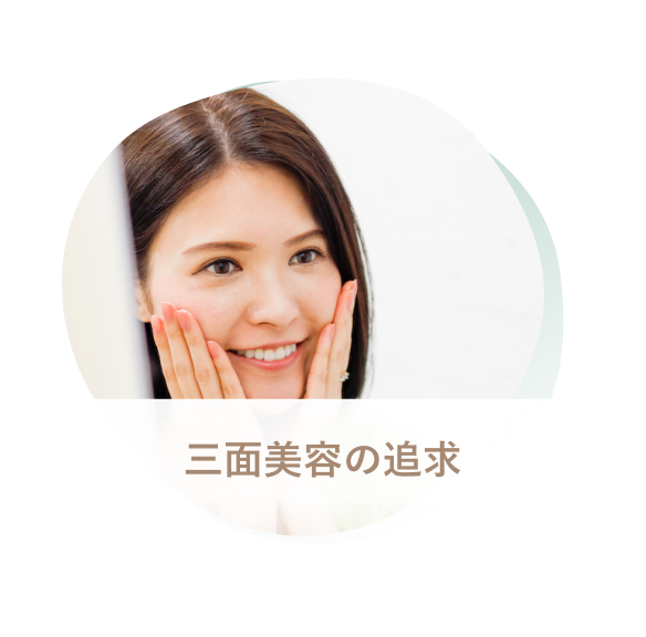 三面美容の追求